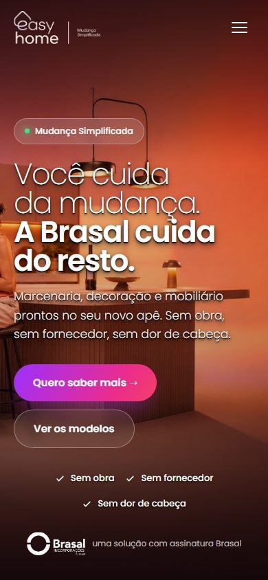 Captura real de Easy Home no celular