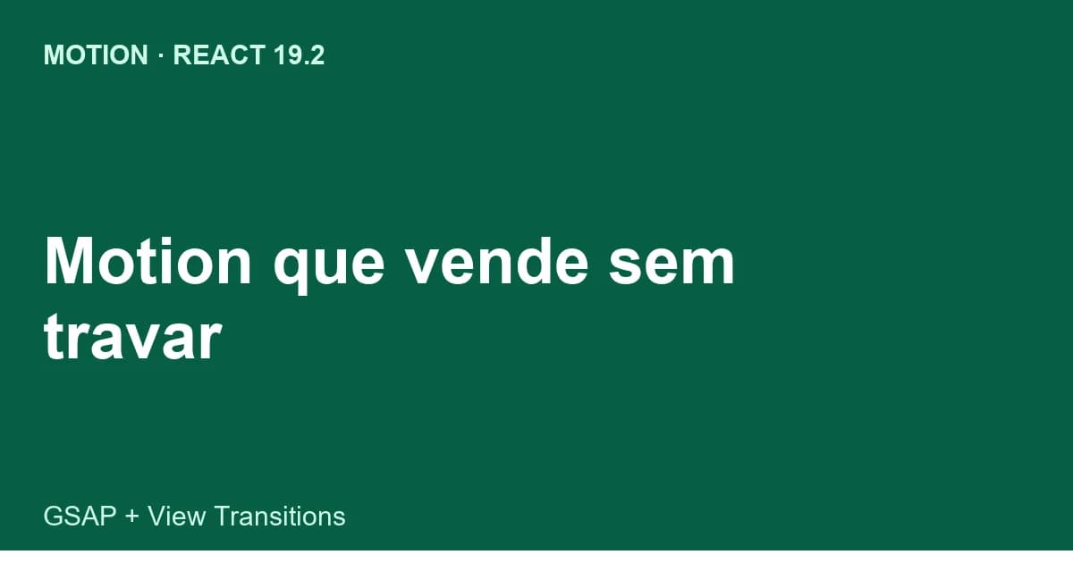 Quadro ilustrado de animações de interface e performance