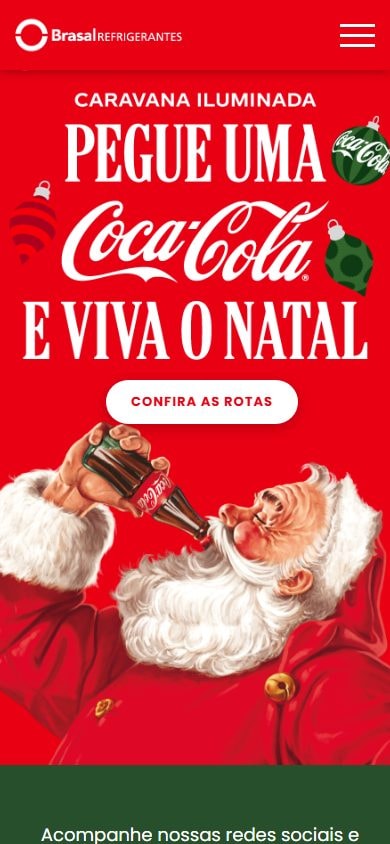 Captura real de Caravana Iluminada de Natal no celular