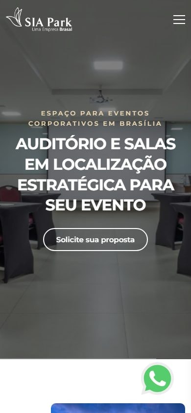 Captura real de Eventos Sia Park no celular